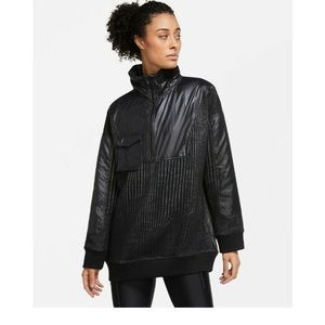 Nike Womens City Ready 1/4 Zip Training Pullover Jacket  Medium Black